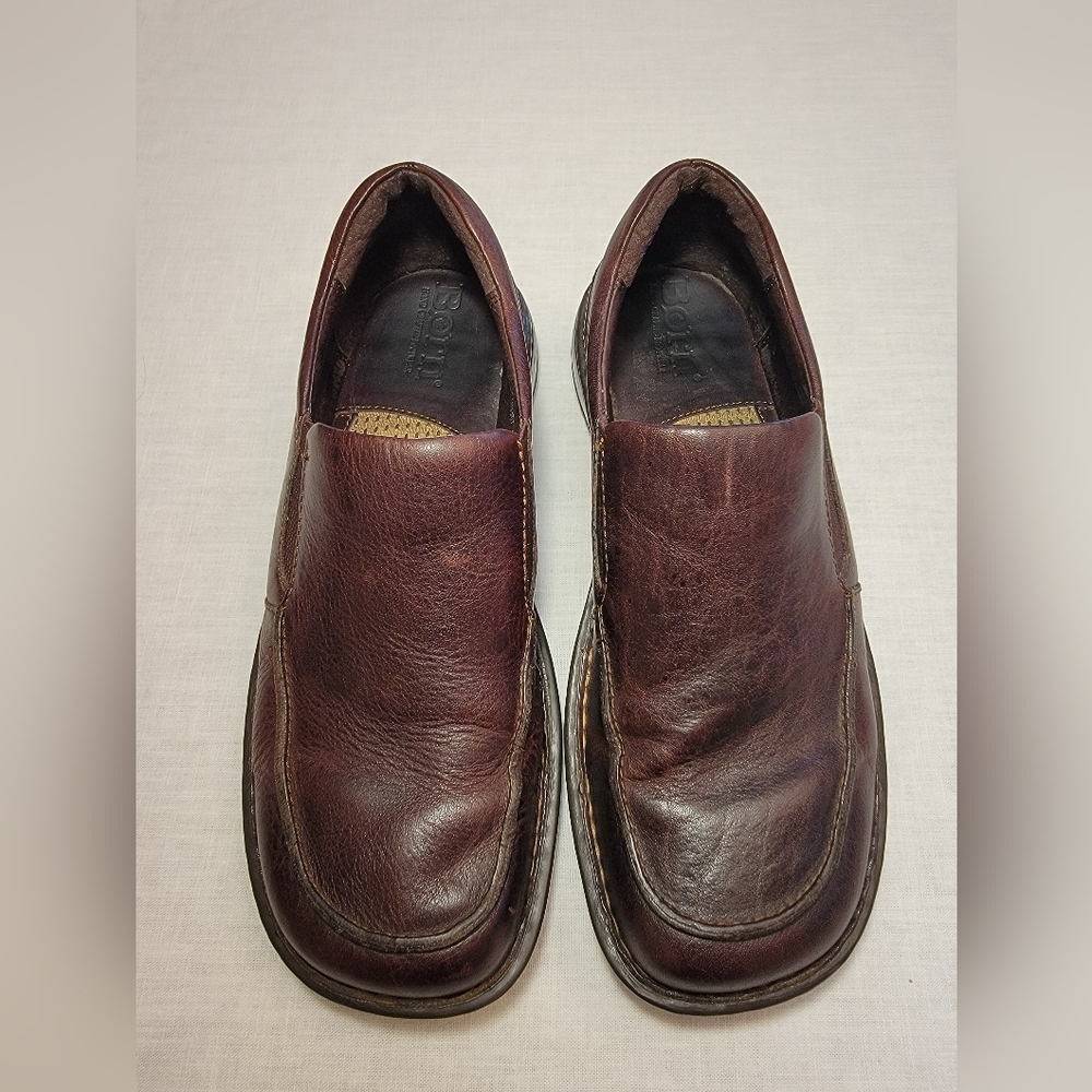 Born Men's Brown Leather Loafers Size 10 Men